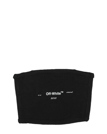 Off-White Black Cotton Facemask
