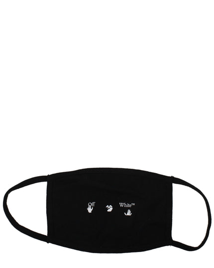 Off-White Black Cotton Facemask