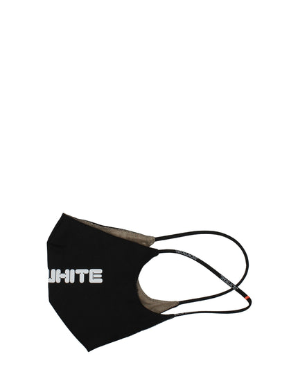 Off-White Black Cotton Facemask