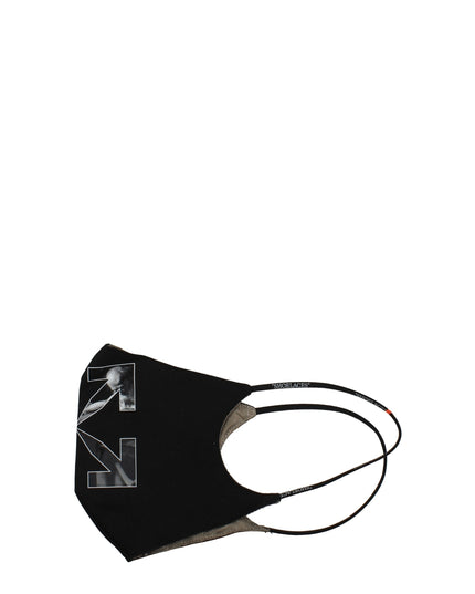 Off-White Black Cotton Facemask
