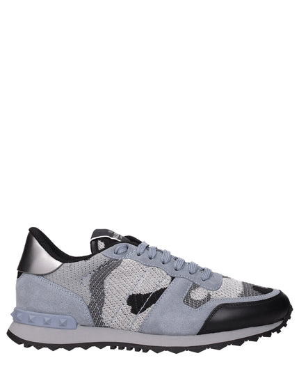 Valentino Garavani Gray Fabric Athletic Sneakers