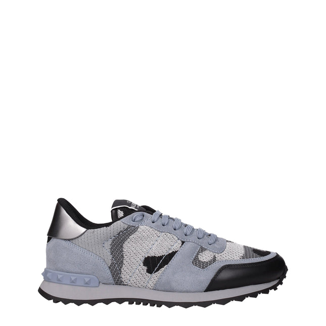 Valentino Garavani Gray Fabric Athletic Sneakers