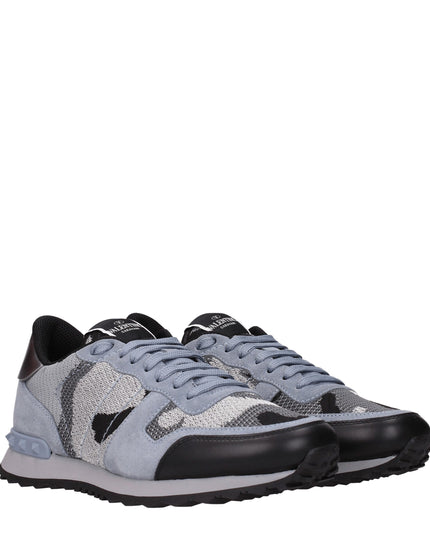 Valentino Garavani Gray Fabric Athletic Sneakers
