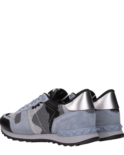 Valentino Garavani Gray Fabric Athletic Sneakers