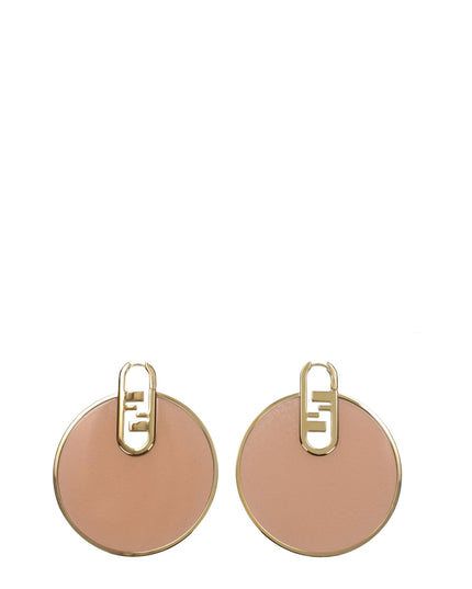 Fendi Pink Plexiglass Earrings