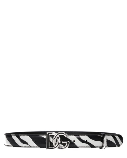 Dolce & Gabbana Black Leather Belt