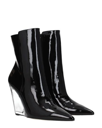 Stuart Weitzman Black Leather Ankle Boots