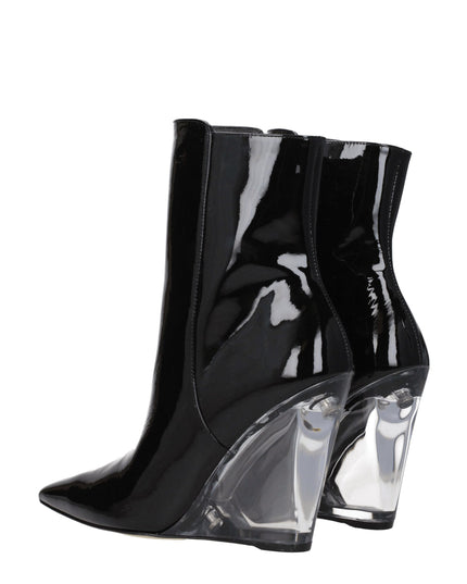 Stuart Weitzman Black Leather Ankle Boots
