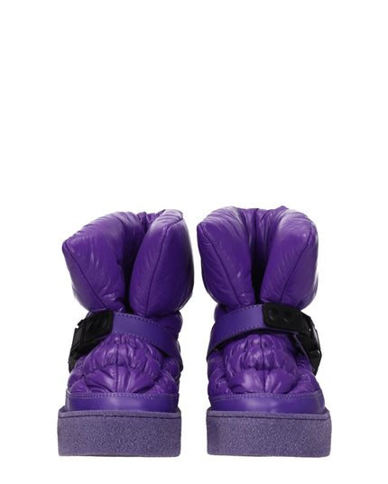 Khrisjoy Purple Polyester Ankle Boots