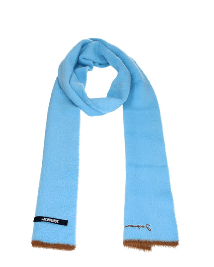 Jacquemus Light Blue Polyamide Scarf