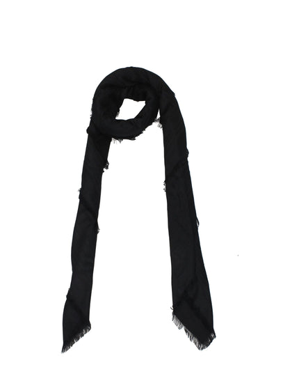 Balmain Black Viscose Foulard