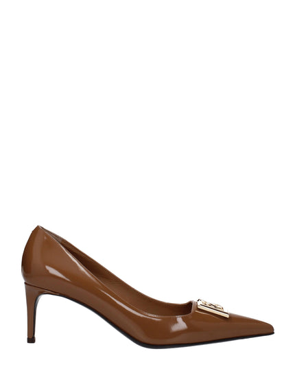 Dolce & Gabbana Brown Leather High Heel Pumps