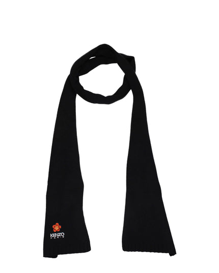Kenzo Black Wool Scarf