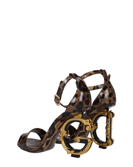 Dolce & Gabbana Brown Leather Sandals