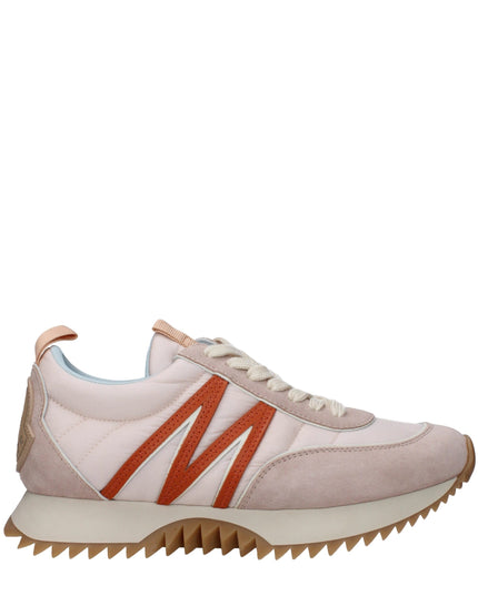 Moncler Pink Fabric Chunky Sneakers