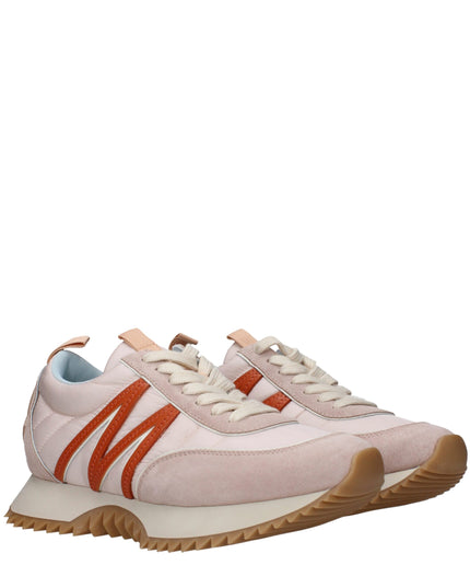 Moncler Pink Fabric Chunky Sneakers