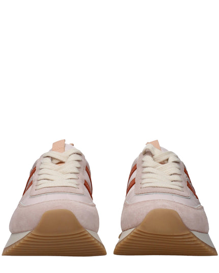 Moncler Pink Fabric Chunky Sneakers