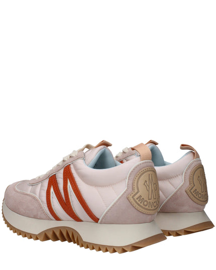 Moncler Pink Fabric Chunky Sneakers