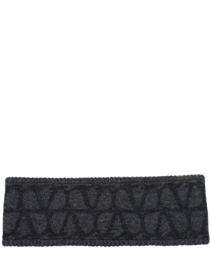 Valentino Garavani Gray Wool Headband