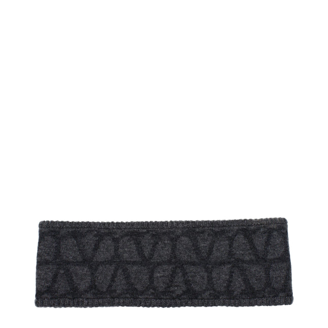 Valentino Garavani Gray Wool Headband