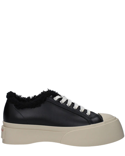 Marni Black Leather Chunky Sneakers