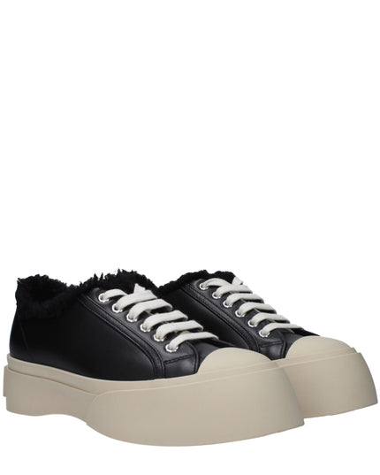 Marni Black Leather Chunky Sneakers