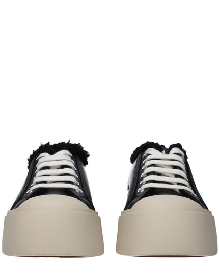 Marni Black Leather Chunky Sneakers