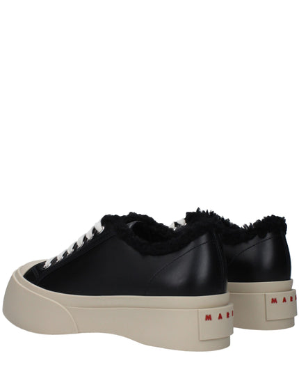 Marni Black Leather Chunky Sneakers