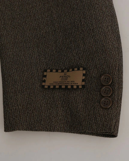 Dolce & Gabbana Brown Single Breasted Wool Suit