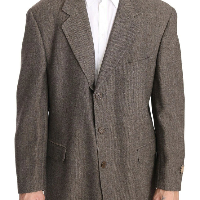 Dolce & Gabbana Brown Single Breasted Wool Suit