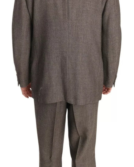 Dolce & Gabbana Brown Single Breasted Wool Suit