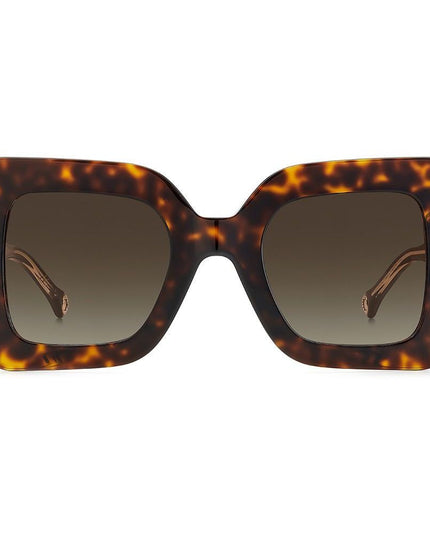 Carolina Herrera Brown Acetate Sunglasses