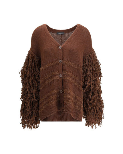 Fabiana Filippi Brown Camel Hair  Cardigan