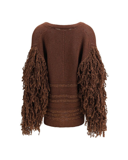 Fabiana Filippi Brown Camel Hair  Cardigan