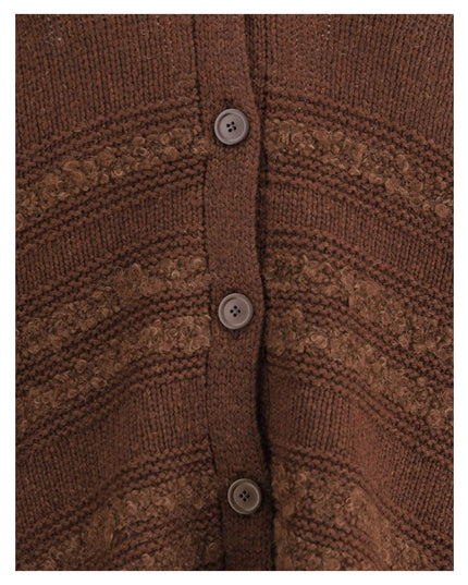 Fabiana Filippi Brown Camel Hair  Cardigan