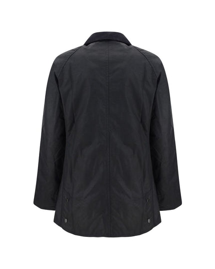 Barbour Black Cotton Coat
