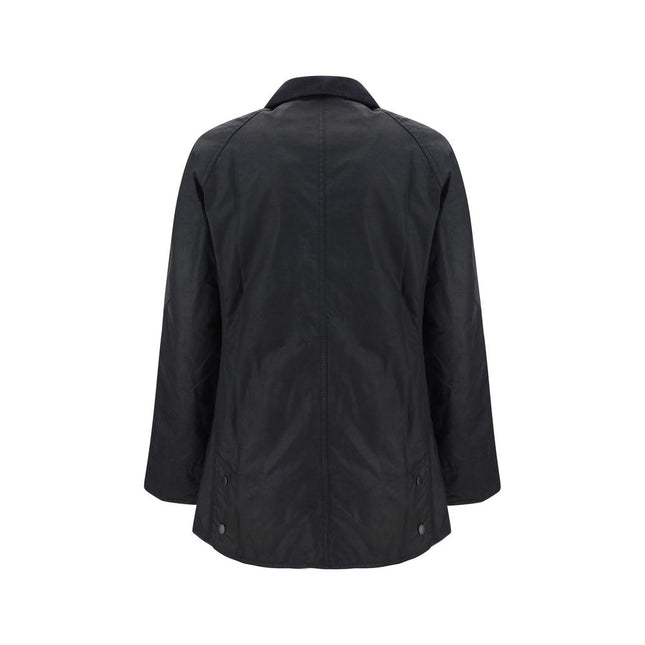 Barbour Black Cotton Coat