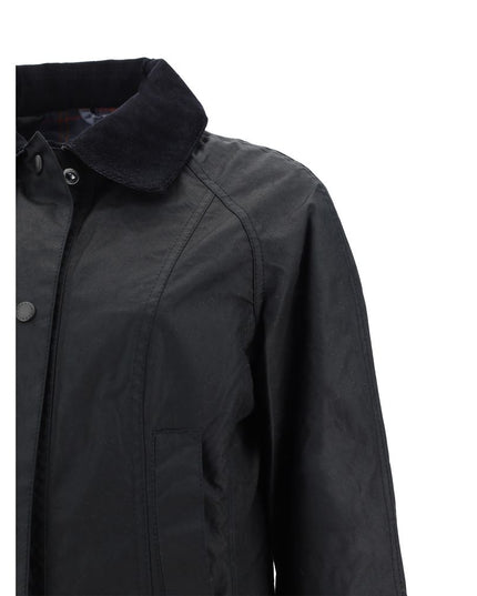 Barbour Black Cotton Coat