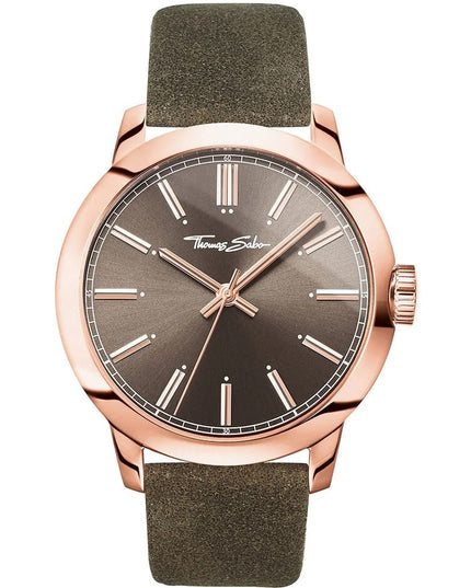 Thomas Sabo Green Leather Dress Watch