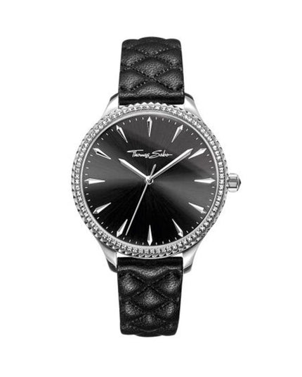 Thomas Sabo Black Leather Dress Watch