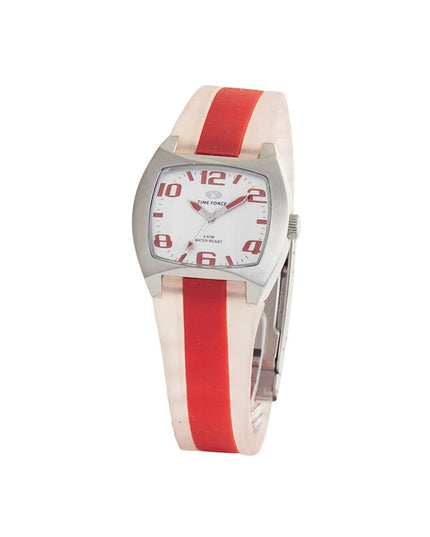 Time Force Red Rubber Sport Watch