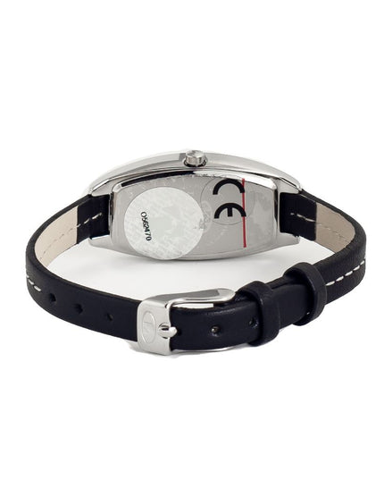 Time Force Black Leather Dress Watch