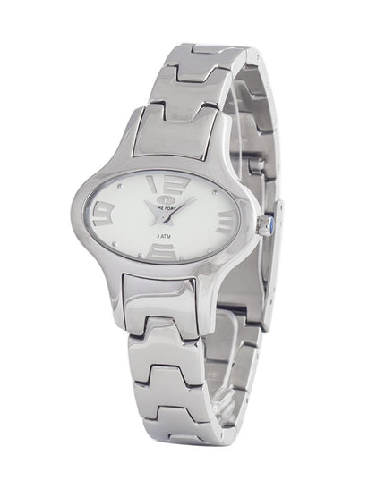 Time Force Silver Stainless Steel Dress Watch