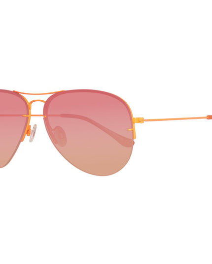 Benetton Orange Metal Sunglasses
