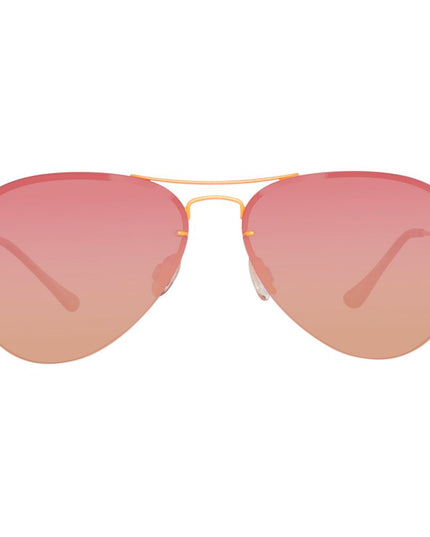 Benetton Orange Metal Sunglasses