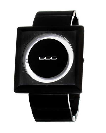 666BARCELONA Black Stainless Steel Dress Watch