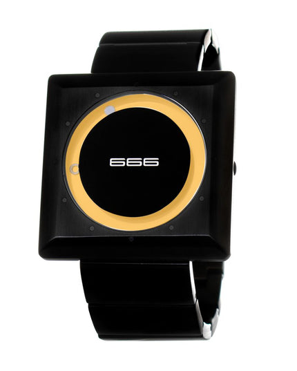 666BARCELONA Black Stainless Steel Dress Watch