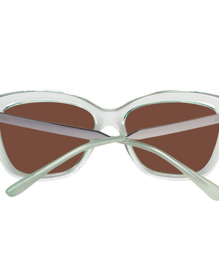 Benetton Green Resin Sunglasses