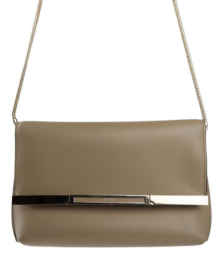 Giada Beige Leather Crossbody Bag