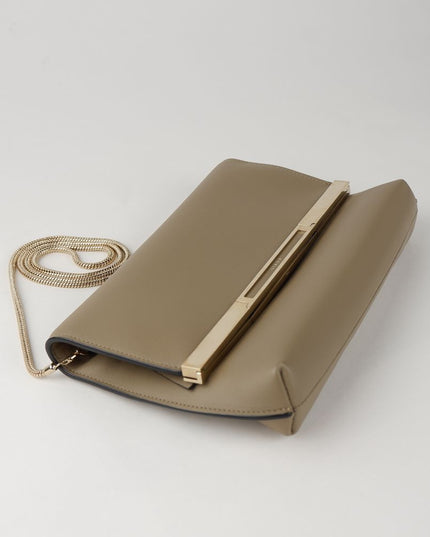 Giada Beige Leather Crossbody Bag